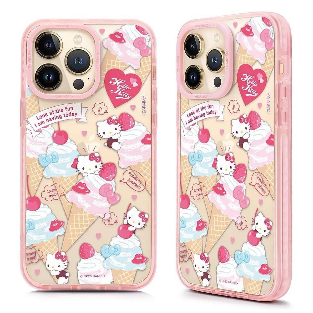 Garmma Hello Kitty iPhone 14 15系列 經典款保護殼 甜蜜冰淇淋