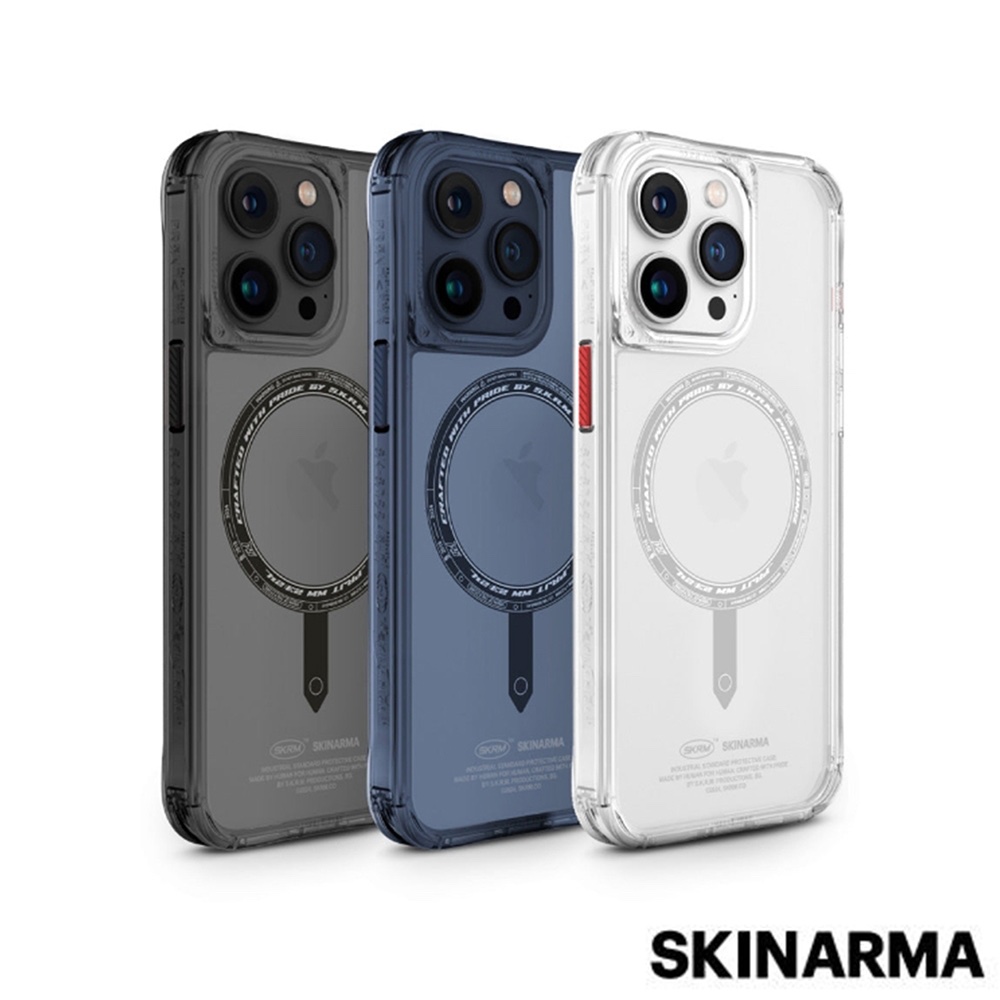 Skinarma Saido iPhone 15系列 低調風格磁吸防摔手機殼 附掛繩環